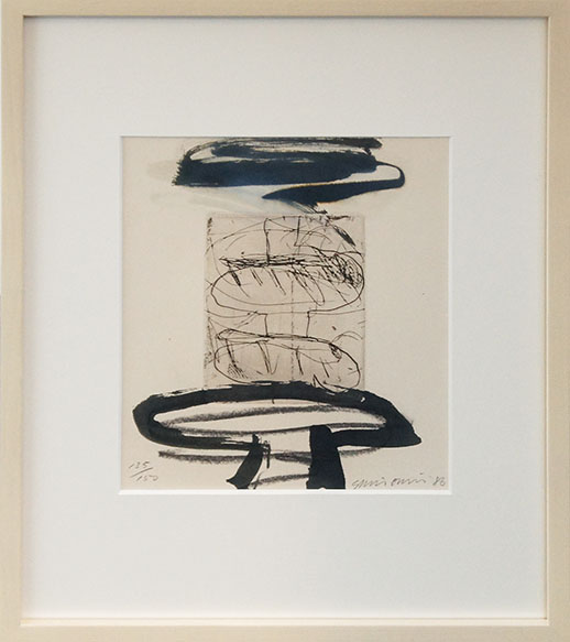 大竹伸朗版画額「倫敦／香港」 / Shinro Ohtake | Natsume Books