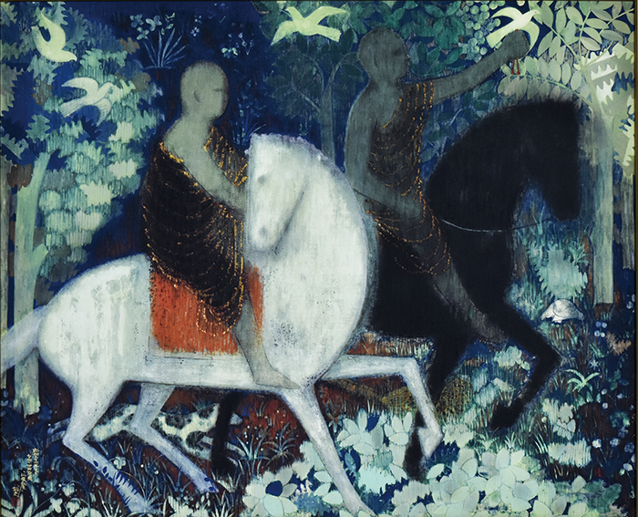 平山郁夫版画額「仏教伝来」 | Natsume Books