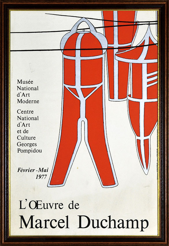マルセル・デュシャンポスター額「L'OEUVRE DE MARCEL DUCHAMP