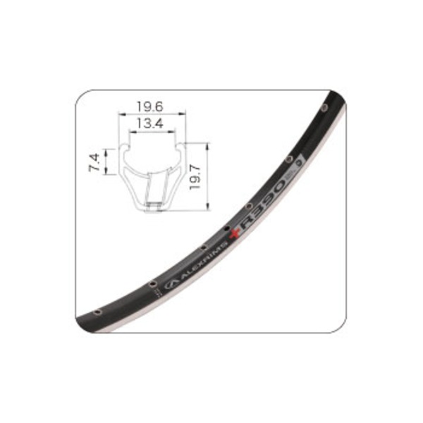 ALEXRIMS(アレックスリム) 20インチダブルウォールアルミリム R-390