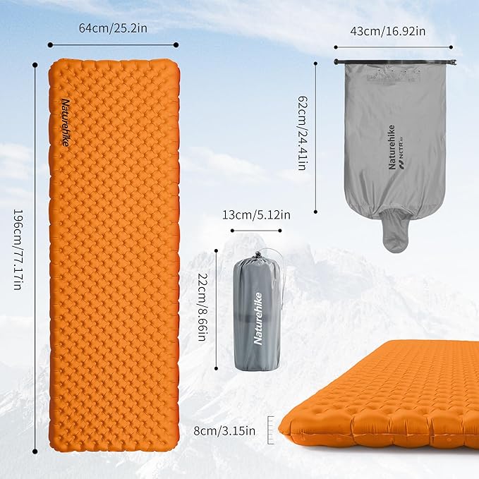 TuYe™ R5.8 Ultralight Inflatable Pad – Naturehike