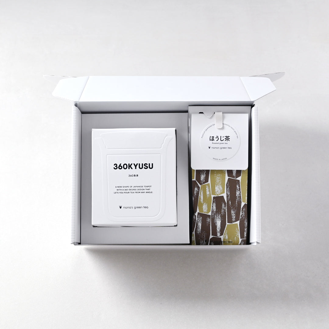 ギフトボックス】360KYUSU＆日本茶＆抹茶ガレット2個セット – nana's
