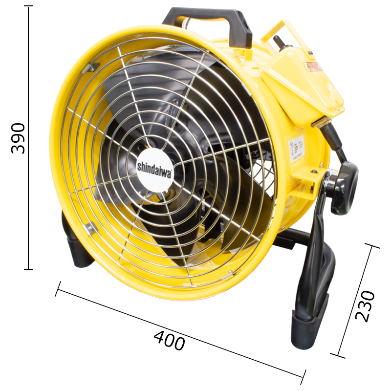 100V 300Φ送風機(角度調整式)｜建設機械器具、各種工事用機器レンタル