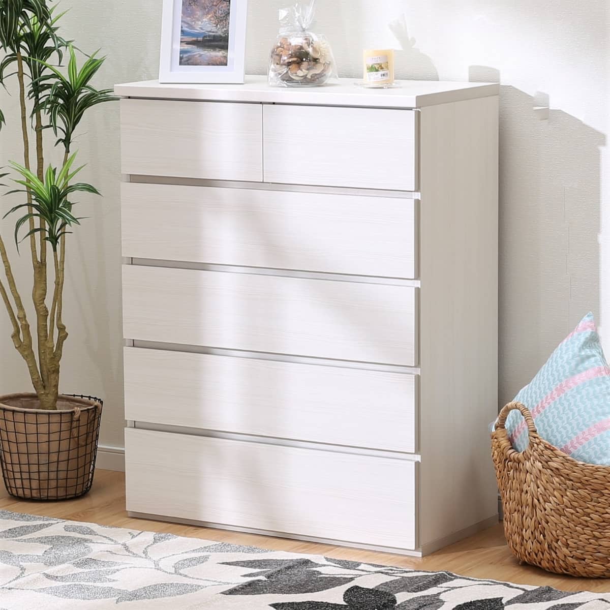 ハイチェスト(エレアK 80 WH 5段) | ニトリネット【公式】 家具