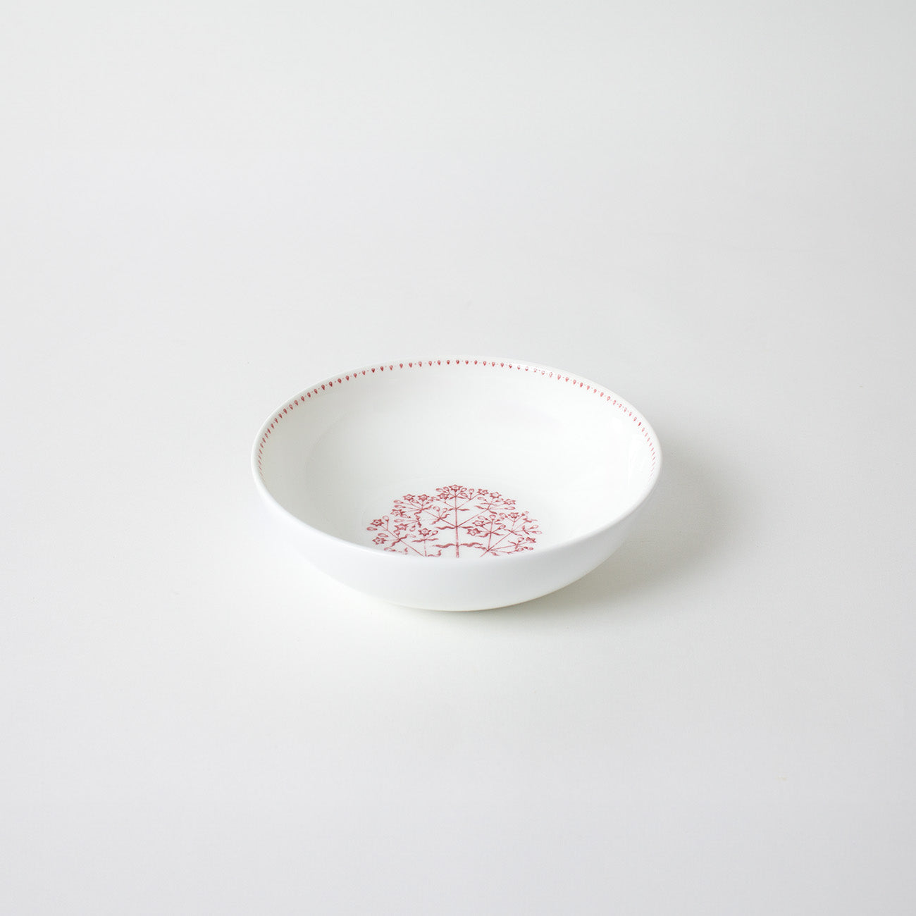 珍しい絵付きデザインの柳宗理ボーンチャイナシリーズ KIKYO(ききょう