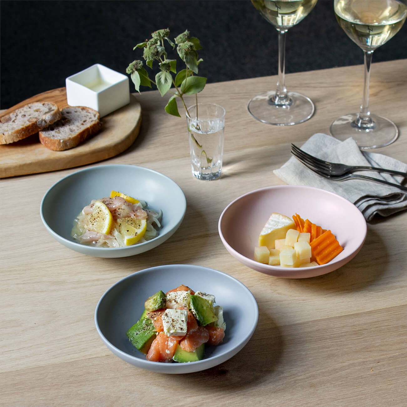 nikko食器｜晩酌皿 (14cmボール・タイドウォーター)｜ボール｜ニッコー