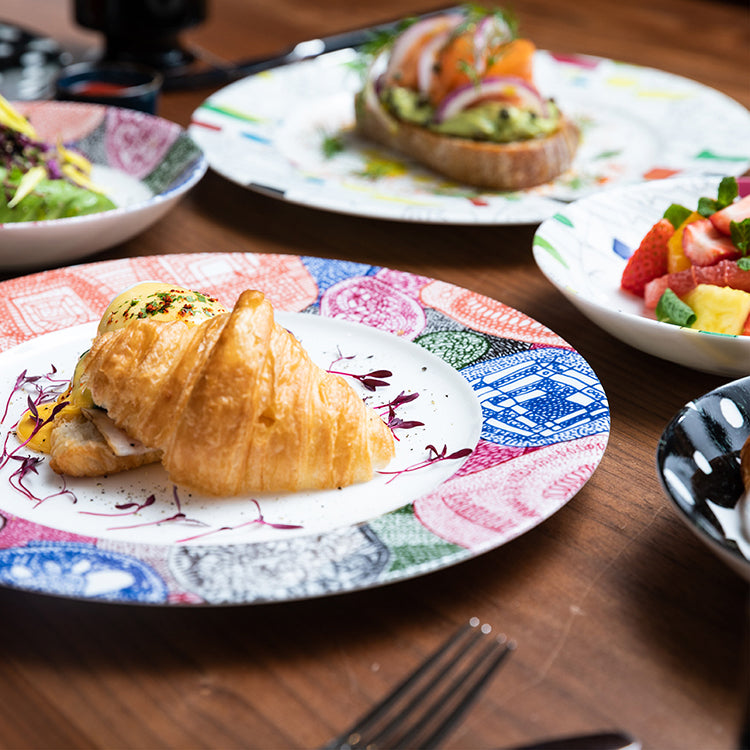 nikko食器｜ART PLATE 25cm Fumie Shimaoka 「宇宙」｜プレート・深皿