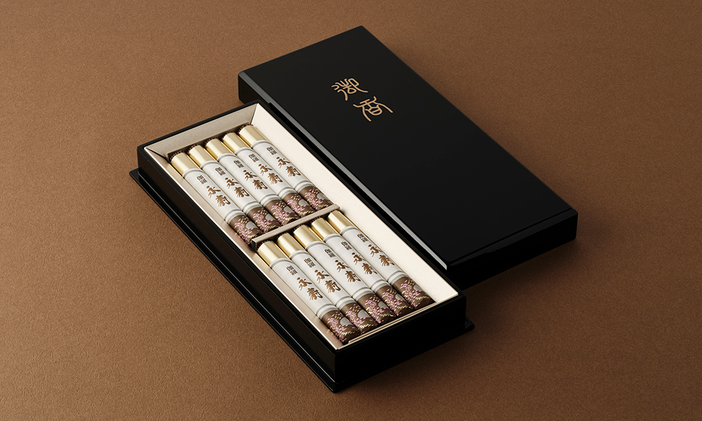 伽羅永寿 塗箱短10入 | 贈答用お線香 | 日本香堂公式