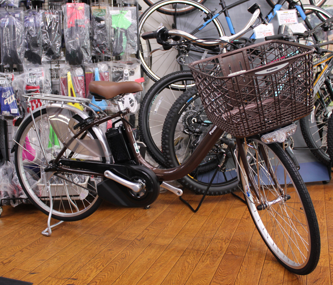 Panasonicの電動アシスト自転車 ビビ・Lのチョコブラウンが入荷いたし