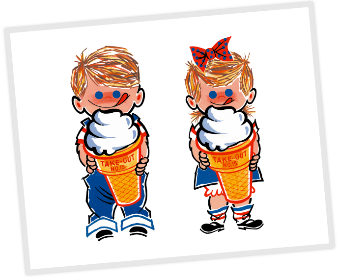 ニックン＆セイチャン（キャラクター紹介） | 日世ソフトクリーム