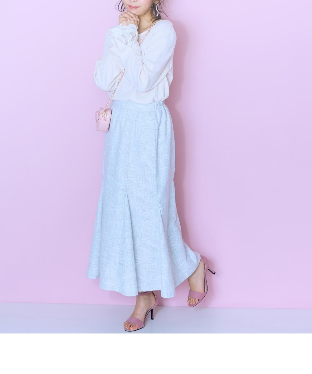 大きいサイズ＞サマーツイードマーメイドスカート marun 通販【ニッセン】