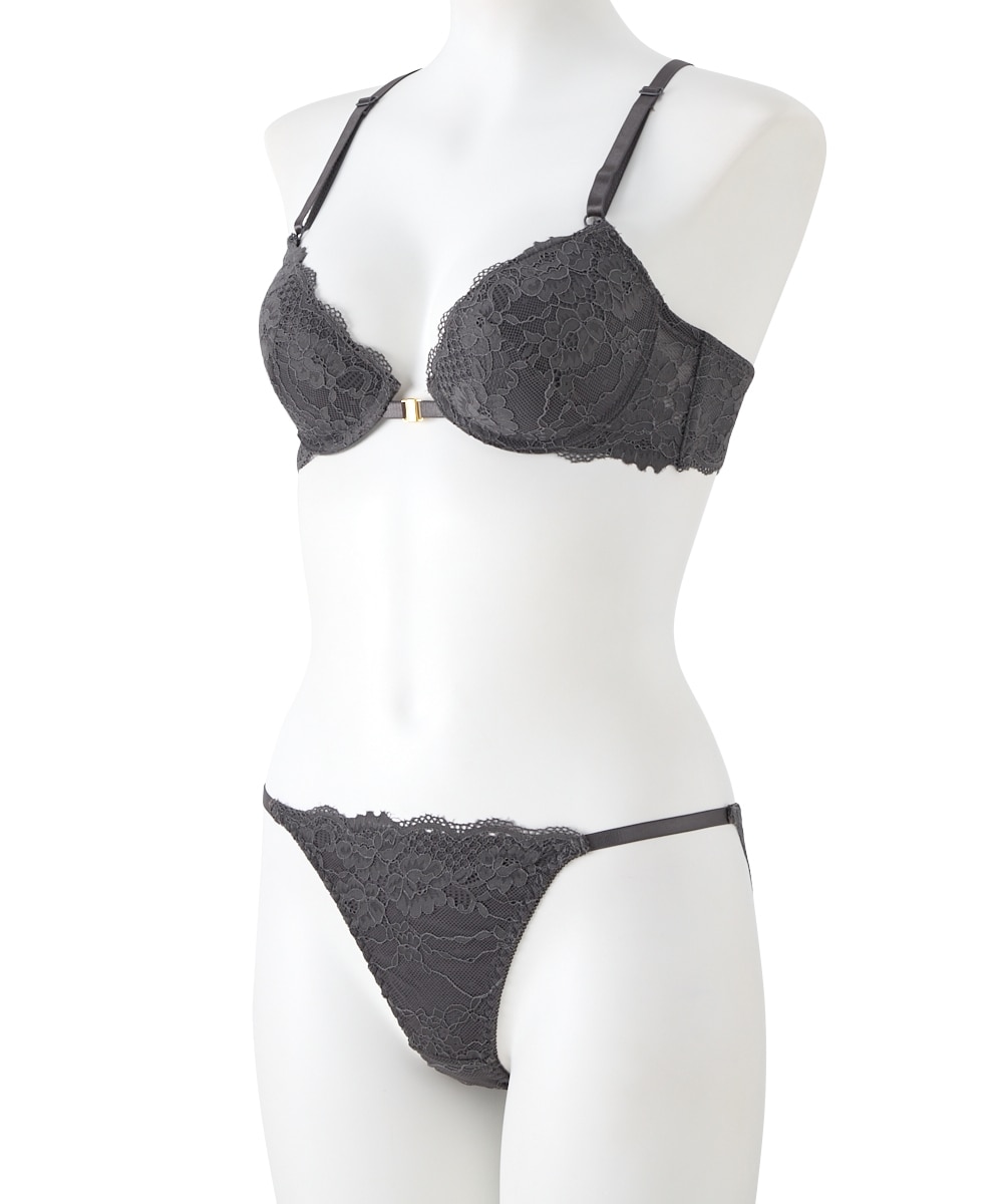 バッククロスフロントホックブラジャーショーツセット 通販【ニッセン】