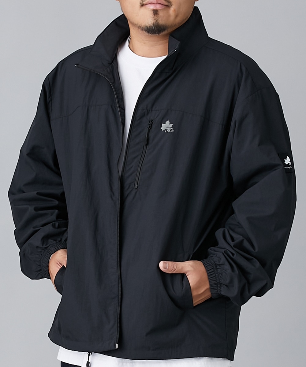 ナイロンスタンドカラーブルゾン はっ水 LOGOS Park【大きいサイズ