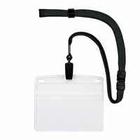 スマートオフィス】吊下げ名札 ソフト横特大 NL-21-BU 10枚 青