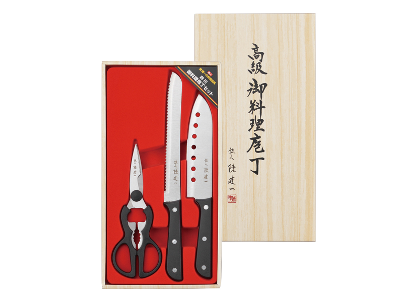 陳建一 御料理包丁3PCセット・A | 株式会社タマハシ