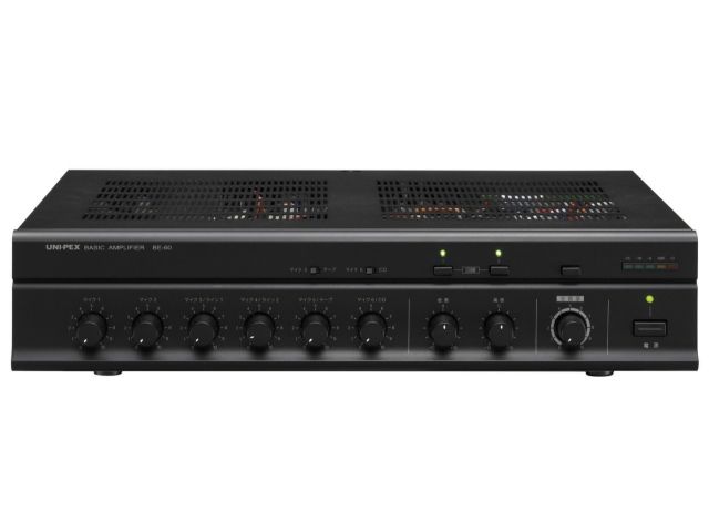BE-60】UNI-PEX 卓上形ベーシックPAアンプ 60W｜サウンドショップ
