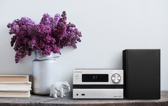 ミニコンポ シルバー M-EB50-S ［Bluetooth対応 /ワイドFM対応］｜の