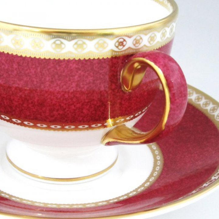 ウェッジウッド ユーランダーパウダールビー ティーカップ&ソーサー