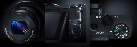 RX100II(DSC-RX100M2) 特長 : 進化した1.0型センサーとF1.8レンズ