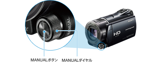 HDR-CX550V 特長 : 使いやすい快適操作 | デジタルビデオカメラ