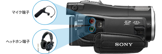 HDR-CX700V 特長 : 高音質技術 | デジタルビデオカメラ Handycam