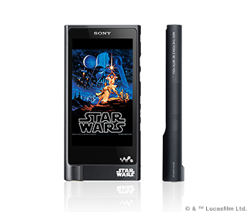 STAR WARS」のキャラクターやロゴを刻印したハイレゾ対応ウォークマン