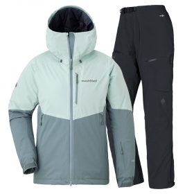 montbell/モンベル/パウダーライトジャケット上下セット Kid's ローズ