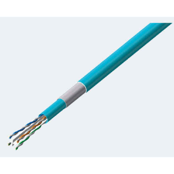 Cat6A(S) UTP-C6A-(S) 24AWG X 4P パステルブルー 200m巻: 通信