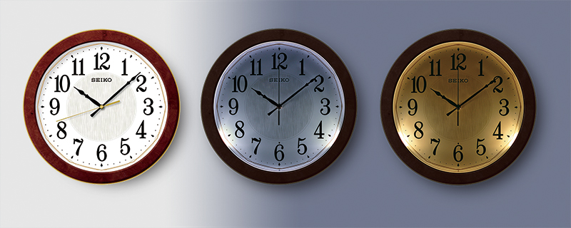 ライトの色が選べる夜でも見える自動点灯掛時計を発売 | ニュース