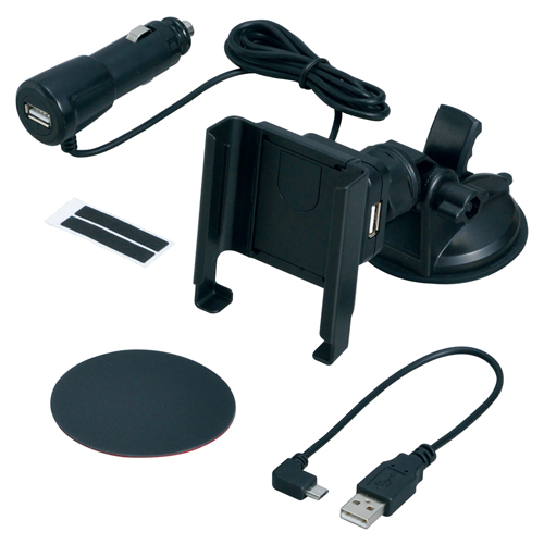 充電器付吸盤ホルダー | カー用品のセイワ