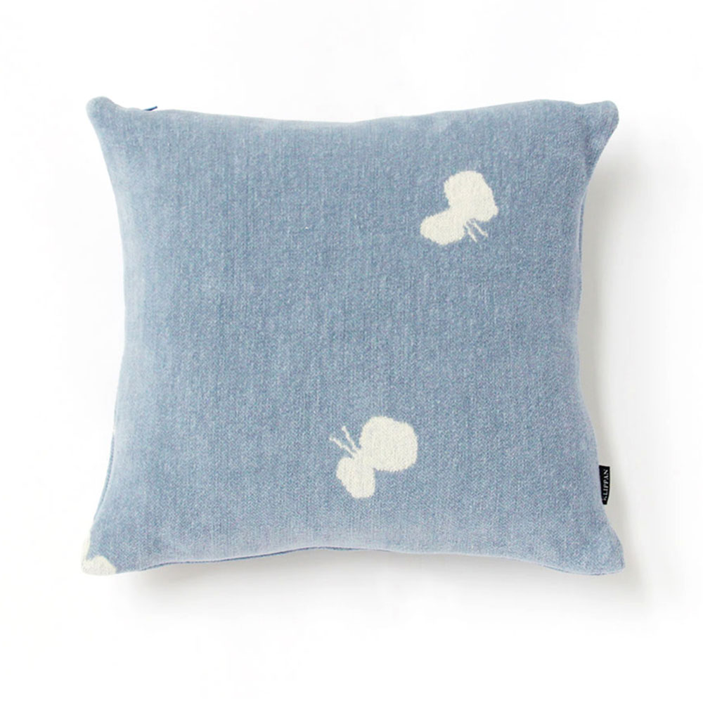 クッションカバー 45×45cm CHOUCHO / ブルーKLIPPAN（クリッパン