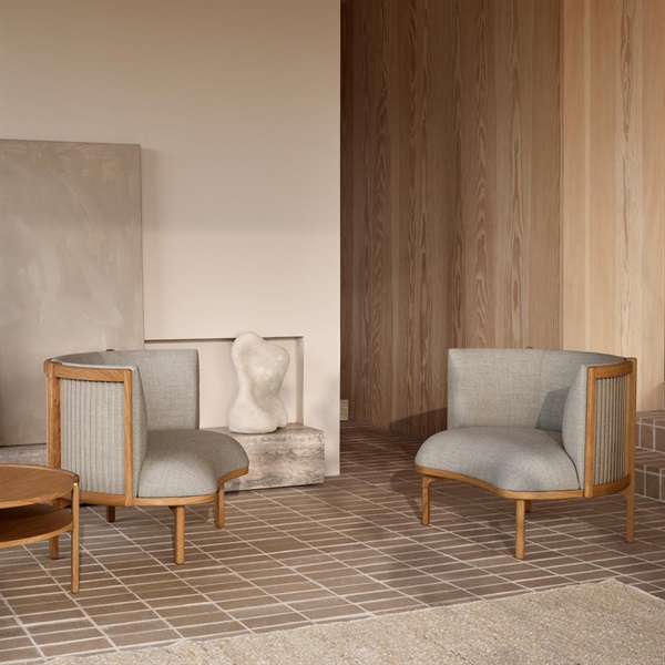 RF1904 サイドウェイ ラウンジチェア / オーク材 オイル仕上げ / Re