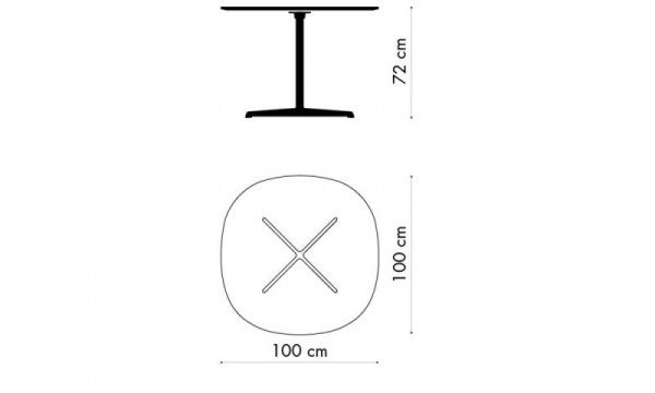 スーパー円テーブル A603 W100×D100cmFRITZ HANSEN（フリッツ