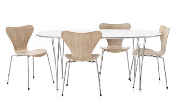 セブンチェア 3107 / ナチュラルウッド ビーチ / クローム脚FRITZ