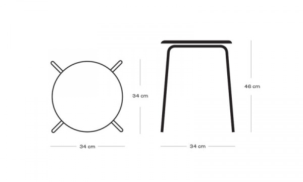 ドットスツール / ワイルドレザー ウォルナットFRITZ HANSEN（フリッツ