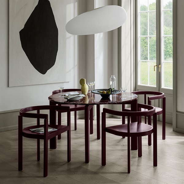 AFTER アームチェア / カラードアッシュ バーガンディFRITZ HANSEN