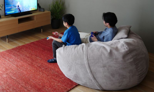 Vetsak フェトサック M コーデュロイ ビーズクッション プラチナ