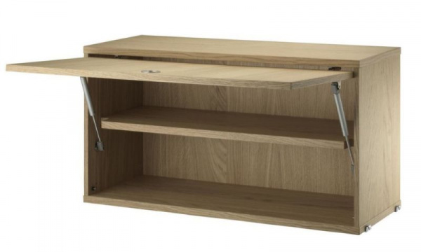 フリップドアキャビネット W78×D30×H42cm / ウッドString Furniture