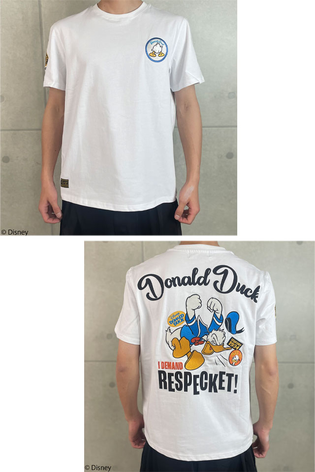 フラッグスタッフ×ミッキー ドナルドダック半袖Tシャツ Flagstaff
