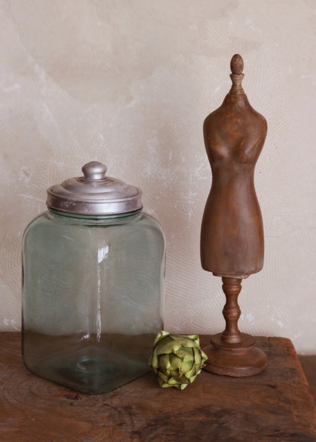 古いガラス瓶 アルミ蓋 保存瓶 古道具 透明ガラス アンティーク ガラス