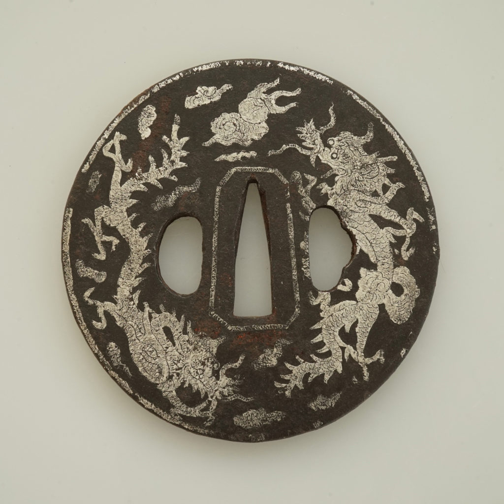 Edo period antique Nanban Tsuba for Samurai Sword (T-53) | Samurai