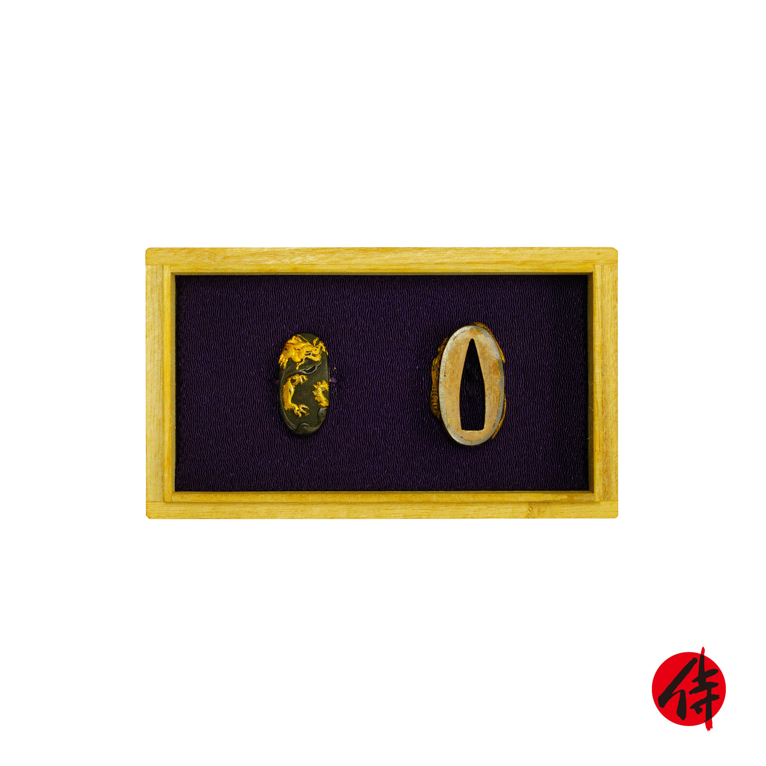 Antique Fuchi Kashira for Samurai Sword (F-29) | Samurai Museum Shop