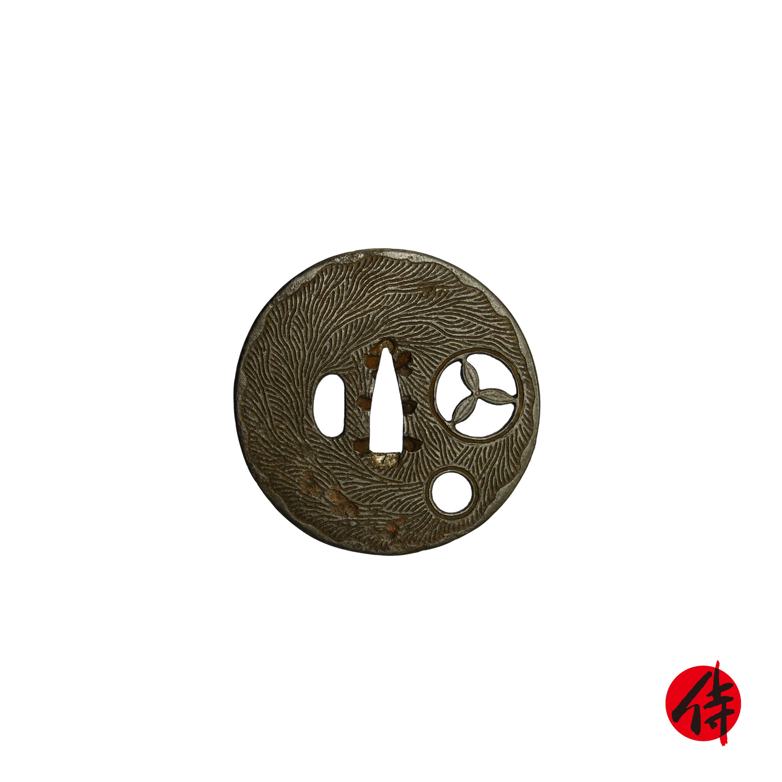 Edo period antique Tsuba for Samurai Sword (T-633) | Samurai