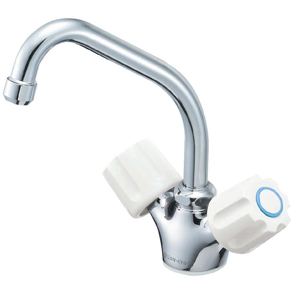 ツーバルブワンホール混合栓 | 商品のご案内 | SANEI｜デザイン性に