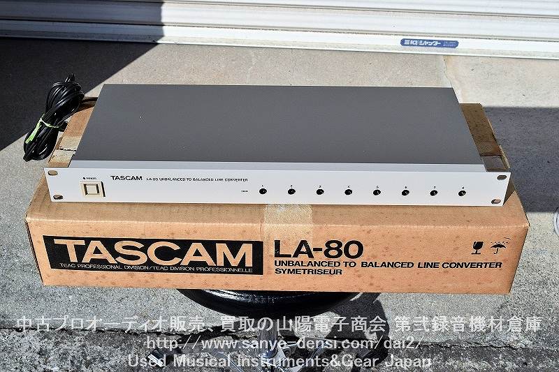 中古レコーディング機材】 TASCAM LA-80 ラインコンバーター 全国通信販売
