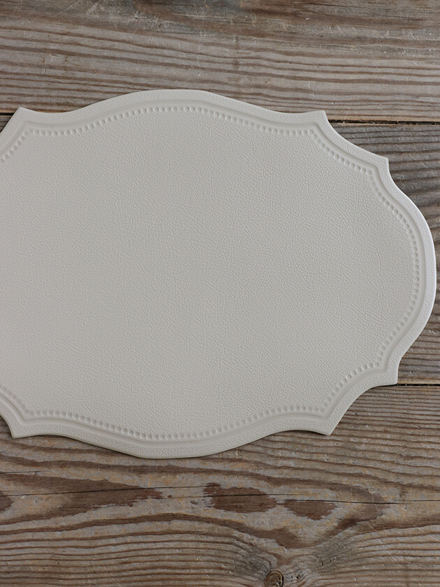 フェイクレザープレースマットWindライトグレー サラグレース