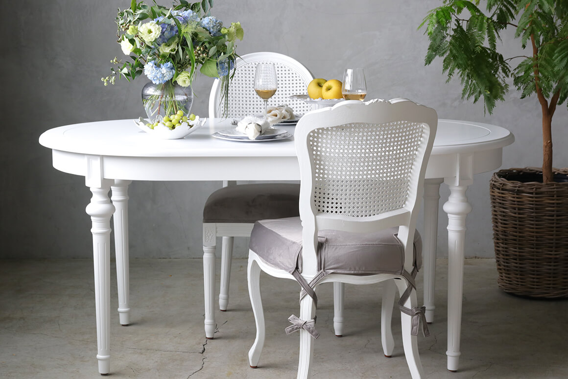 SGDダイニングチェアCHARM用シートカバーグレーベルベット - サラグレース