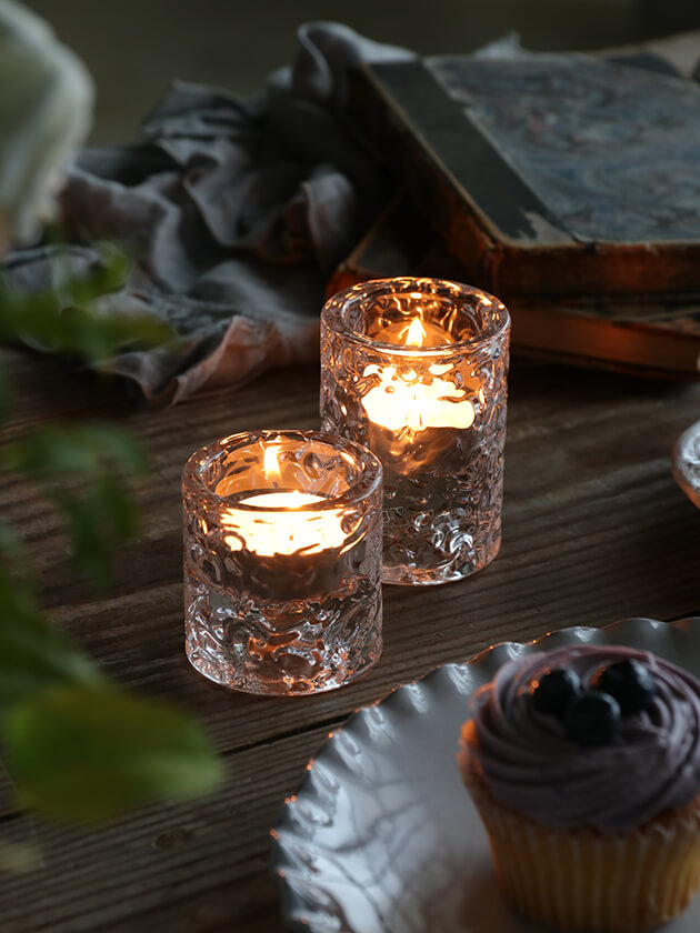 Rasteli ガラス キャンドルホルダー Bumpy