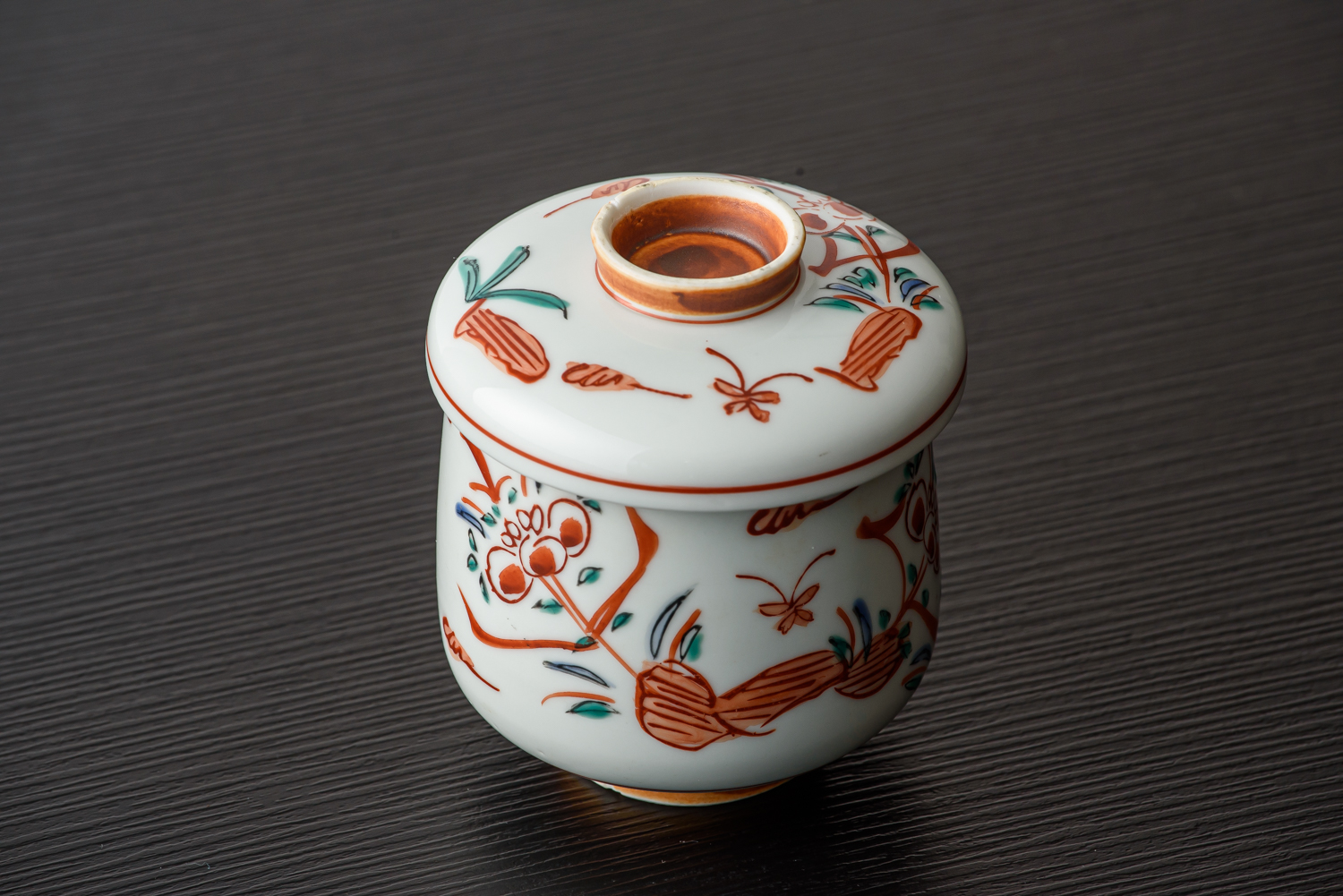 サラツギ｜九谷焼 赤絵茶碗蒸し 17個セット