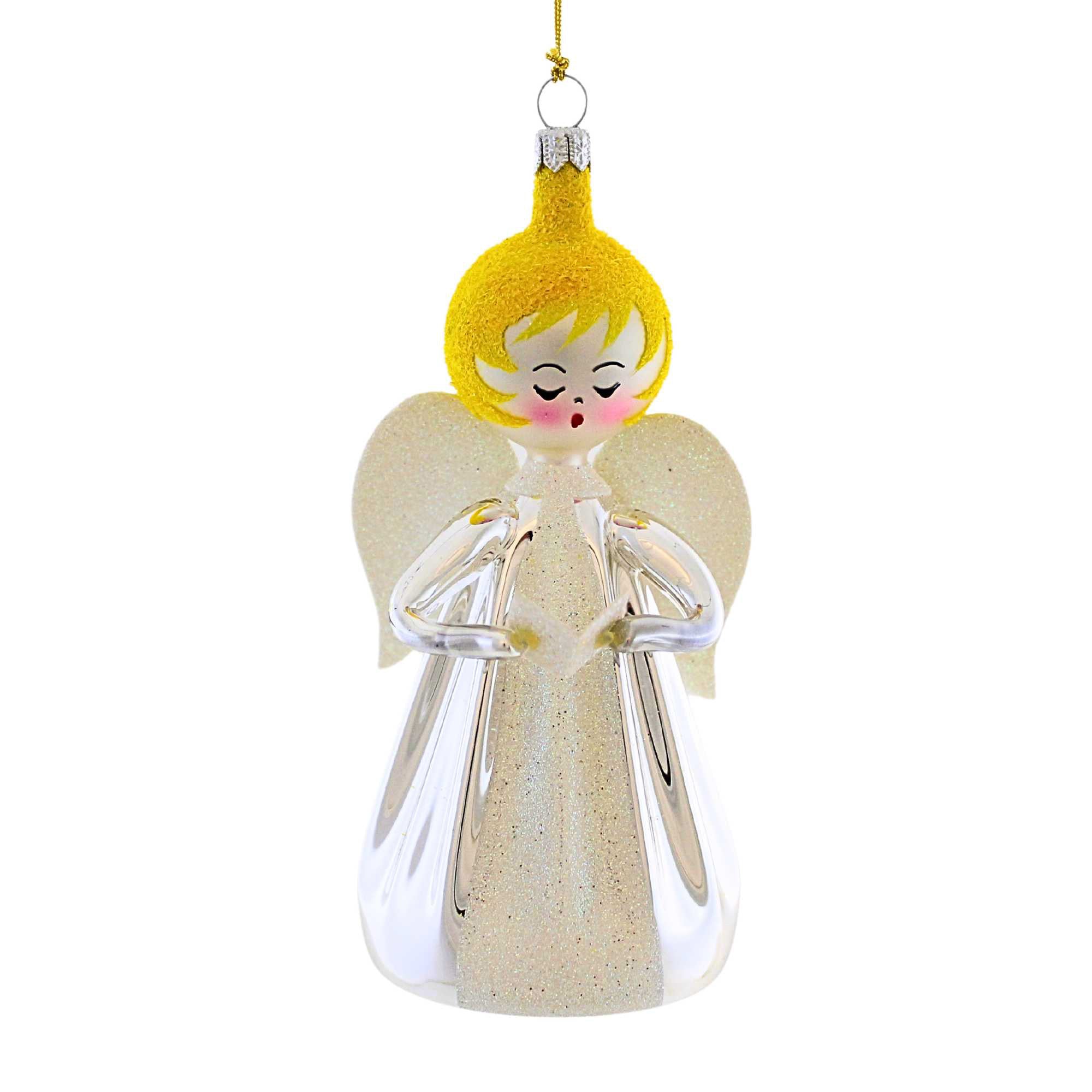 De Carlini Italian Ornaments 5.25In Hark! The Herald Angel Sings